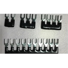 100PCS Short Circuit Insulated Terminal Strip 2P/3P/4P/6P/10P/12P 7.5mm/7.62mm/8.5mm/9mm Pitch Wiring Chip Connecting Bar(4p 7.5mm)