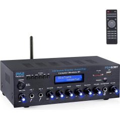 PyleUsa Home Audio Amplifier Home Theater Power Stereo Receiver, Surround Sound, PDA63BTEU