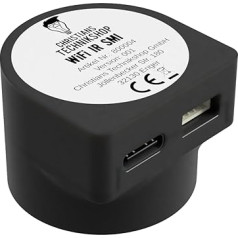 Christians Technikshop WiFi IR SMI V32 - WLAN IR Reading Head for Smart Meters (Digital Electricity Meter), SML Compatible, ESP32 with Tasmota, Smart Home Integration via MQTT, Home Assistant