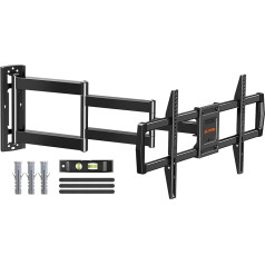 ELIVED Long Sleeve TV Wall Mount with 962 mm for Most 42-75 Inch TVs, Full Motion TV Mount for Pan and Tilt, Holds up to 45 kg. Max VESA 600 x 400 mm EV3038