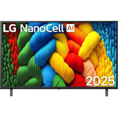 LG 43NANO80A6B TV 43 Inch (109 cm) 4K NanoCell AI TV (α7 Gen8 4K AI Processor, webOS 25, 60Hz) [Model Year 2025]