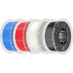 Creality Hyper PLA RFID Filament 1.75 mm 4 kg, High-Speed 3D Printing (30-600 mm/s), Compatible with K2 Plus Combo CFS, Black White Red Blue