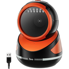 Tera Barcode Scanner Hands-Free Omnidirectional: Desktop 1D 2D QR USB Wired Adjustable Angle Barcode Reader for POS Supermarket Retail Store Mobile Payment Model 9800