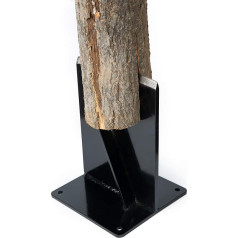 HANDYGO Tooltrex Firewood Splitter High Strength Structural Steel Firewood Splitter Log Splitter Wedge for Small Log Stoves and Fireplaces Manual Log Splitter Black