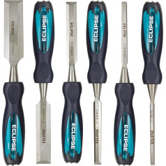 Eclipse Professional Tools TT-BEWC6BCE 6-Piece Set of Highly Effective Chamfered Edge Wood Chisels