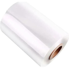 MRVAKDYDI Rollen Heavy Duty Pallet Wrap, Schuhe Kosmetik Lebensmittelverpackungen Versiegelungsmembran Lebensmitteltaugliche Schrumpffolie(Width 25cm,0.5kg)