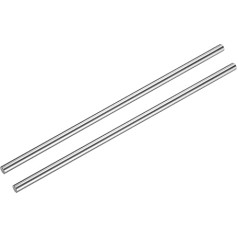 sourcing map Linear Motion Rod Shaft Guide 12mm x 450mm Hardened Steel Casing Chrome Plated Metric Linear Rail Rod for 3D Printer CNC Machine Pack of 2