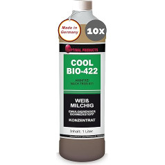Optimal Products Cool Bio-422 Cooling Lubricant, 10 L, Water-Mixable High Performance Cooling Lubricant with Good Corrosion Protection, Drilling Oil Cutting Oil Metal