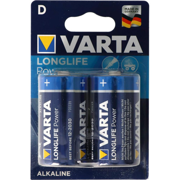 ALKALINE D CELLS PACK OF TWO