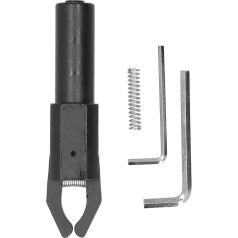 CNC Lathe Automatic Puller | 63mm Straight Handle Back Pull Extractor | One Piece Jaw Design for Machining/Metalworking | High - Strength Alloy Steel, HRC46-50 Hardness (25mm)
