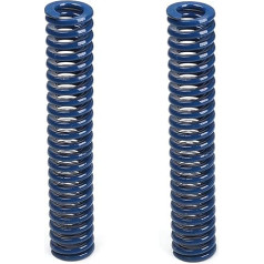 Metallfedern, Federn Compression Spring, 8mm OD 4mm ID 45mm Long Spiral Stamping Light Load Compression Mould Die Spring for 3D Printer Accessories Mechanical Equipment Blue Tone 2pcs