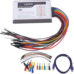 Logic Analyzer USB 16 Channels CH015 200M Sample Rate -50V to +50V Adjustable Threshold LA2016 USB Cable Tester