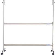 Portable Adjustable Metal Dry Erase Board Chalkboard Stand Portable Rolling Stand with Wheels Standing Whiteboard Easel