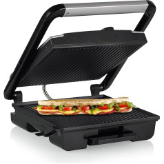 Princess 112425 Contact Grill - Multifunctional - Grill Surface 30 x 27 cm - 2000 W - Thermostat - Stainless Steel - Silver