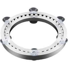 HZEPDVT Quiet Lazy Susan Aluminium Dining Table Frame, 15.75 Inches, Aluminium Alloy Ball Bearings, Rotating Core, Manual Rotating Round Table Shaft (23.62 inches (60 cm)