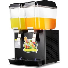 Kommerzieller Getränkespender, Doppeltank für heiße und kalte Getränke, Edelstahl-Konstruktion für Restaurants, Hotels und Partys