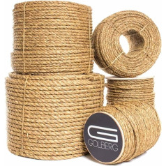 Golberg 3 Strand Natural Fiber Manila Rope in Various Diameters - 1/4