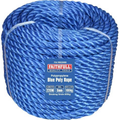 Faithfull Blue Poly Rope 8mm 220m