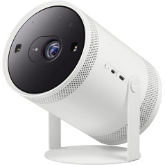 SAMSUNG The Freestyle 2nd Gen SP-LFF3CLAXXXH Projector, Full HD 1920 x 1080p, 230 Lumens, Wi-Fi, White