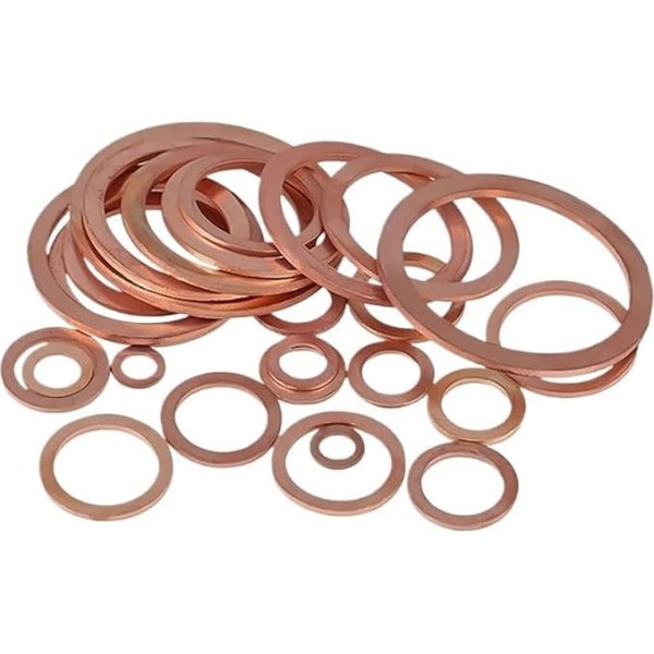 Solide Kupfer Unterlegscheibe, 1-50PCS Boot Lila Kupfer Dichtung Kupfer Dichtung Unterlegscheibe Flache Dichtung Ring Dichtung Unterlegscheibe M3 M4 M5 M6 m8 M27 M30 M45 M48(M6x12x2.0 10pcs)