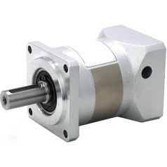 Gear Speed 1 x PLF120 Planetary Gearbox 1-Stage Reducer Nema 22 mm Input 25 mm Output Gear Box for Nema 42 Nema 54 Stepper Motor Reducer Shaft (4:1)