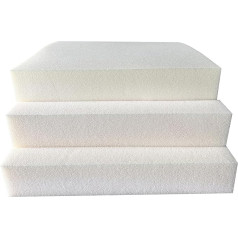 High Density White Foam Board, Tailored Cut Sizes, 15cm Thick, Indoor and Outdoor Upholstery (70 x 35cm), Durable, Versatile and Perfect for Upholstery