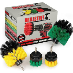 Drill Brush Power Scrubber Attachment for Drill, Drill Brush Attachment, Joint Cleaner Brush Set, Power Scrubber Drill Brush Kit, Cleaning Drill Brush Set, Drill Scrub Brush for Drills