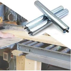 ZIUSFAC Bootsanhänger Tragrolle Förderband Schwerkraftrolle 100 1000mm Lange Förderrolle Verzinktes Stahlrohr Förderbandrolle Große Ersatzrollen 3 Stück(Dia 50MM/2In,L800mm (31 1/2