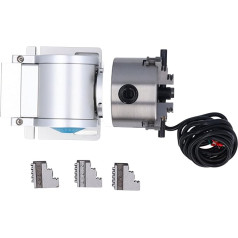 Spacnana CNC-Maschinendrehvorrichtung, 80-mm-Spannfutterdrehwelle, Hohes Material, Bequeme Bedienung, Mehrzweckwerkzeug Zum Gravieren, Rotationswerkzeuge