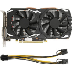 Lazmin112 RX 580 Graphics Card 8GB Memory GDDR5 256bit Support 8K 16PCI Express 3.0 with 2 Fans PC Laptop Gaming Graphics Card