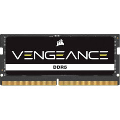 CORSAIR Vengeance SODIMM DDR5 RAM 16GB (1x16GB) 5200MHz C44-44-44-84 1.10V Intel XMP 3.0 Laptop Memory - Black (CMSX16GX5M1A5200C44)