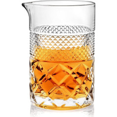 Paysky Cocktail Mixing Glass 18oz Crystal Jug with Thick Base, Bartender Glasses - Barware Essentials