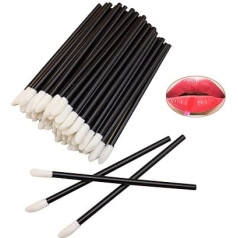 ELTONGUU Pack of 100 Lip Sticks Applicators Disposable Lip Gloss Sticks Applicator Tool Makeup Applicator Beauty Tool Kits Black
