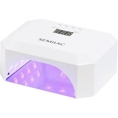 Semilac Diamond Collection UV LED Lamp 24W/48W - Nail Lamp with 4 Modes & Motion Sensor, Display, for UV Varnish & Gel