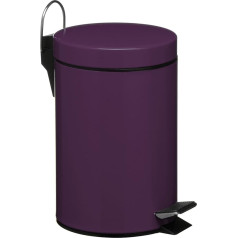 Premier Housewares 3-L Stainless Steel Pedal Bin - Purple