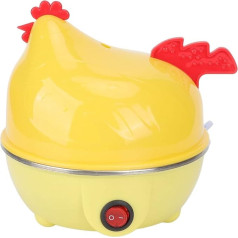 Electric Cooker for 7 Eggs, Electric Egg Cooker, Multifunctional Egg Cooker, Mini Chicken Shaped Breakfast Machine, 350 W, Ideal for Family Use (EU Plug 220 V)