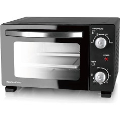 Melchioni Family DEVIL 11 Electric Oven with 11 Litre Capacity, Adjustable Temperature up to 230°C, 30-Minute Timer, Black