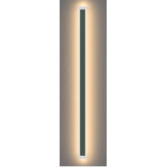 Klighten 45 W LED Long Wall Light Anthracite Outdoor Indoor IP65 Waterproof Outdoor Wall Light Modern 150 cm Wall Lamp Warm White 3000 K Iron Outdoor Light Wall for Gardens Villa Patio Corridor