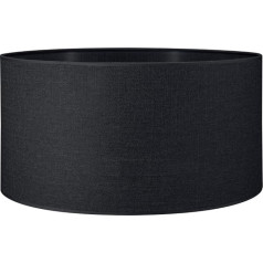 Round lampshade Canvas, fabric, textile lampshade, cotton, for E27 socket, diameter 30 cm, height 20 cm, light brown, IP20 for all interiors, bulb not included.