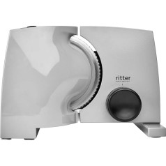 ritter nova 1 E Electric All-Slicer and Bread Slicer Made of Metal with Electrolytically Polished Knife, Made in Germany