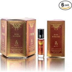 AYAT PERFUMES - 6 x 6ml - Fragrance Oil for Men & Women - Long Lasting and Comfortable (Rose Powder)