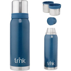 trnk Arktis 2 Outdoor Thermos Flask, Stainless Steel Thermos Flask, 1200 ml, BPA-Free, Thermos Keeps Hot for 32 Hours, Lid with 2 Drinking Cups, Dishwasher Safe