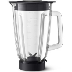 Philips Domestic Appliances Mixbehälter, 1,5 l Glasbecher, ProBlend Technologie, Spülmaschinenfest, (HR0721/00)