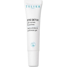 Talika Eye Detox Gel - Dark Circles and Puffiness Gel, Fast Absorbing Eye Care, New Caffeinated Blend, Dehompleting, Whitening, Instantly Waked Eye Contour, Anti-Dark Circles, 9.4 g