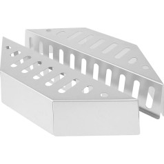 BOJHGO Kohlekorb 2 Stück Holzkohlekörbe, Stahl, Holzkohlekorbhalter, Grill, Grillkohlehalter, 38,5 x 11 x 7,5 cm, robuste Holzkohle