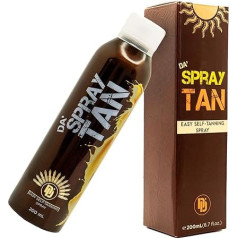 Da'Dude Spray Tan - Self Tanning Spray for Face & Body, Tanning Spray Without Stains, Quick Drying Tanning Spray for Natural Tan, 200 ml