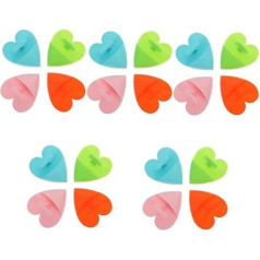 minkissy Pack of 20 Facial Cleansing Brushes, Silicone Cleansing Puffs, Face Massager Made of Silicone, Face Brush Made of Silicone, Pore Cleaner, Silica Gel, Gift, Skin Care