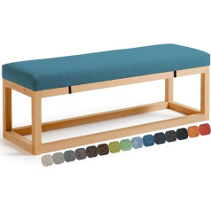 UWOBTN Outdoor Bench Cushion, 100 x 50/120 x 40/150 x 50/120 x 50 cm, Seat Cushion Bench with Removable Cover, Seat Cushion Washable, Non-Slip Garden Bench Cushion, Seat Cover Bench Dining Room (O,