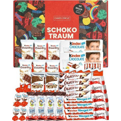 Candy Circle Candy Box with Children's Chocolate, Beautiful Candy Box with Bueno, Ferrero, Children's Chocolate and Country Design, as a Gift or Snack Box