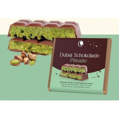 Dubai Chocolate - with Pistachio & Kadayif - Original Dubai Formula - 100 g Bar